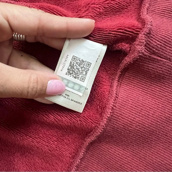 UGG Pauline Double Knit Fleece Jacket Rust Red Medium - Picture 7 of 9